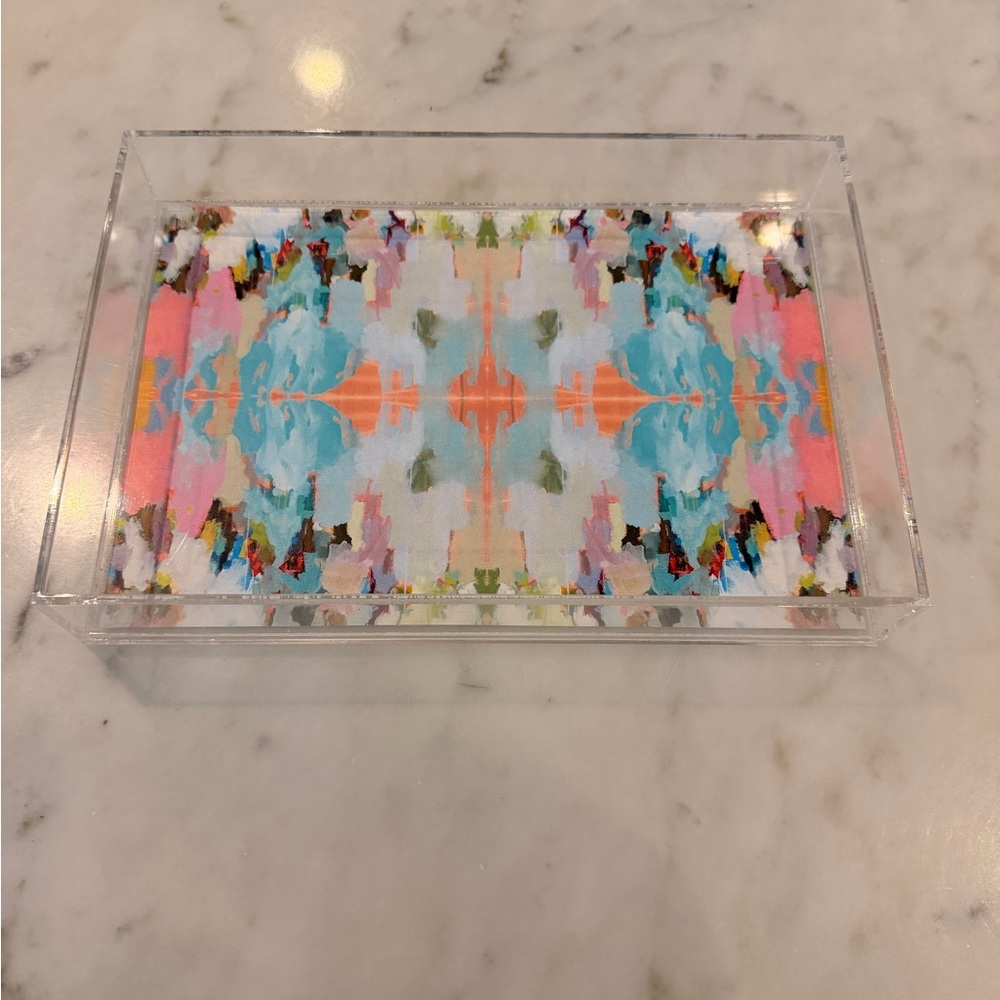 Laura Park Designs Brooks Avenue Acrylic Tray, 9.5”x6.5”, never used